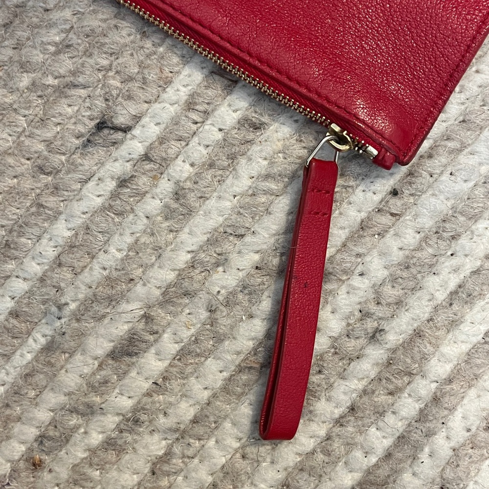 Mansur Gavriel Soft Lambskin Leather Pouch Wristlet Jewelry bag 8 x 5 - Picture 7 of 14
